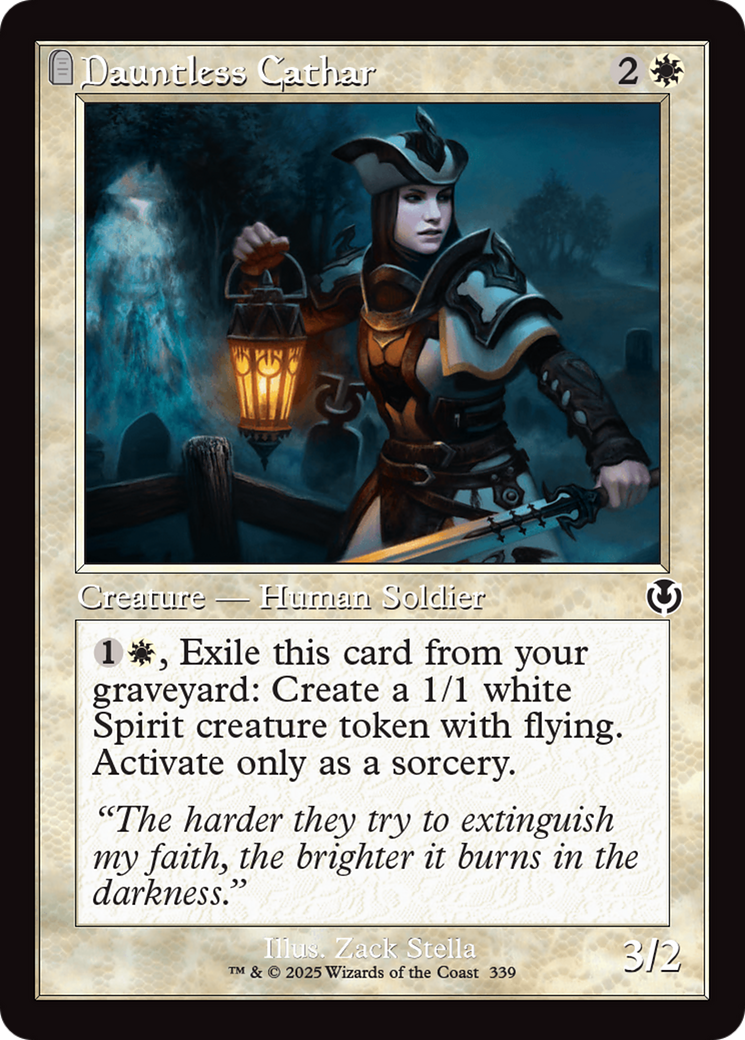 Dauntless Cathar (Retor Frame) [Innistrad Remastered] Foil