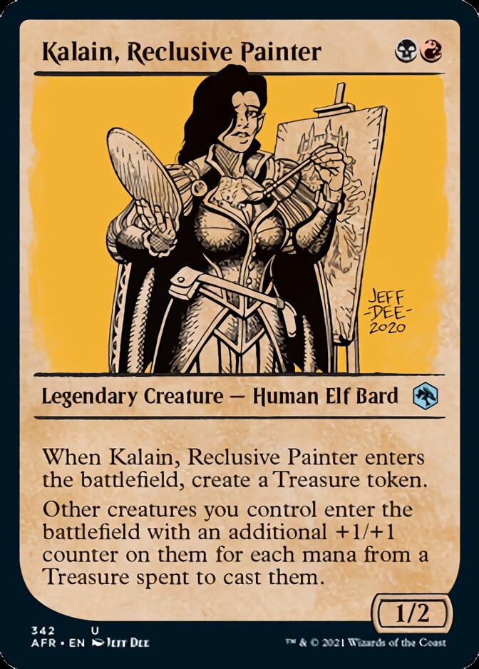 Kalain, Reclusive Painter (Showcase) [Dungeons & Dragons: Adventures in the Forgotten Realms] Foil