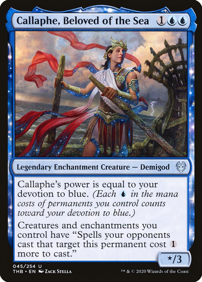 Callaphe, Beloved of the Sea [Theros Beyond Death] Foil