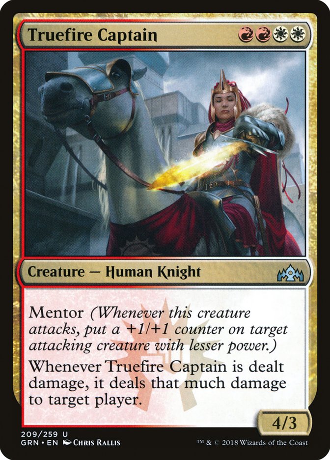 Truefire Captain [Guilds of Ravnica] Foil