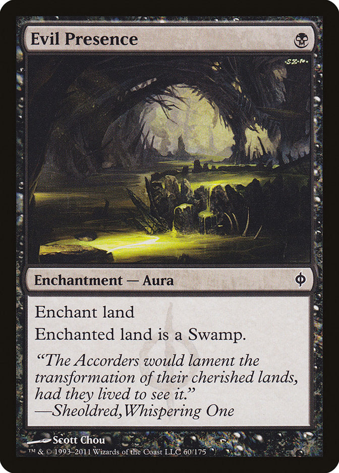 Evil Presence [New Phyrexia] Foil
