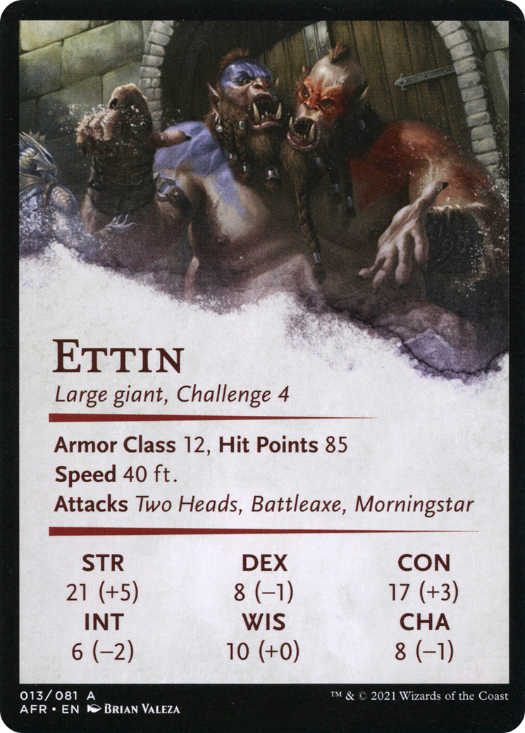 Power of Persuasion // Ettin  [Adventures in the Forgotten Realms Art Series] (Borderless) Foil