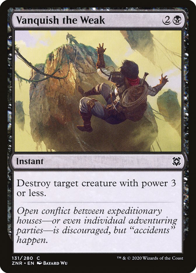Vanquish the Weak [Zendikar Rising] Foil
