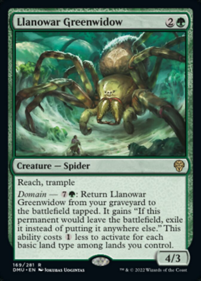 Llanowar Greenwidow [Dominaria United] Foil