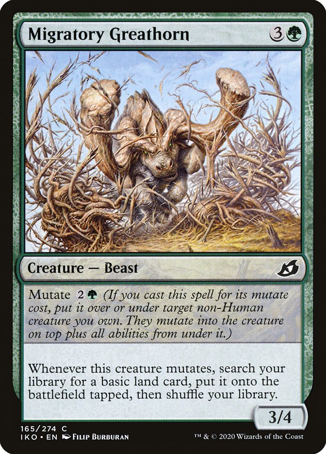 Migratory Greathorn [Ikoria: Lair of Behemoths] Foil