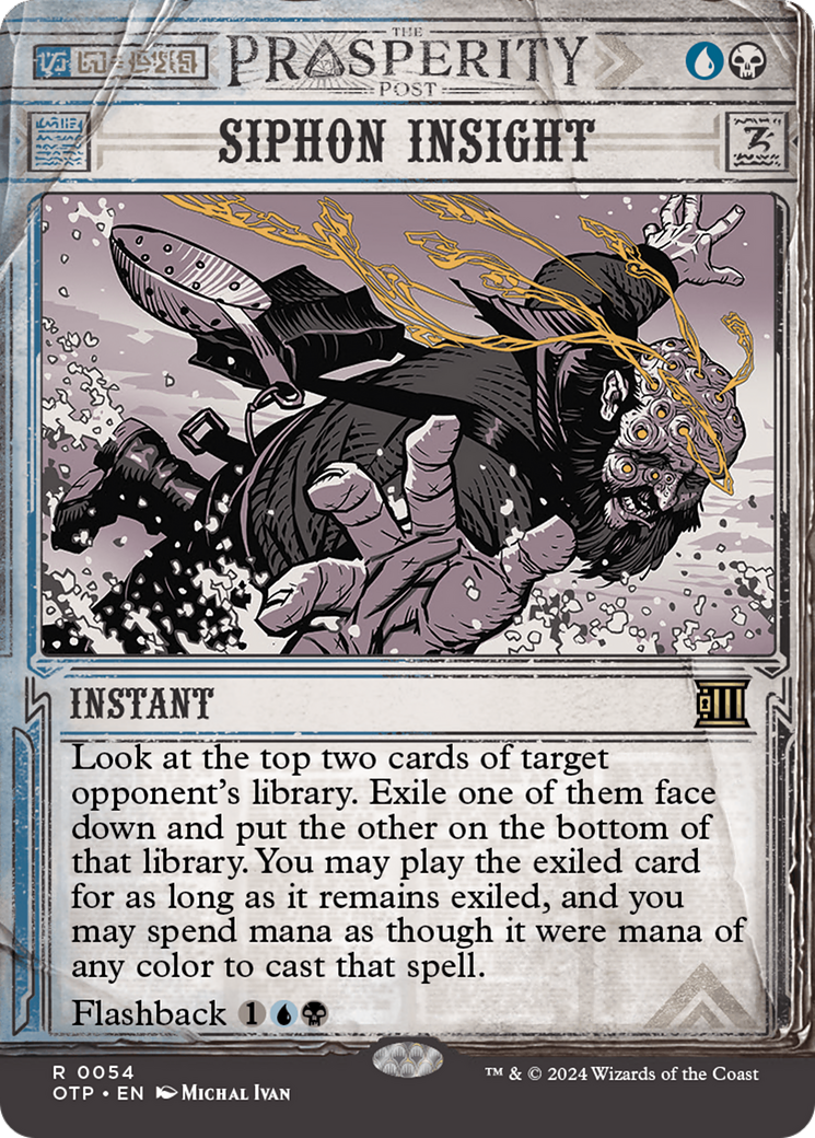 Siphon Insight [Outlaws of Thunder Junction: Breaking News] Foil