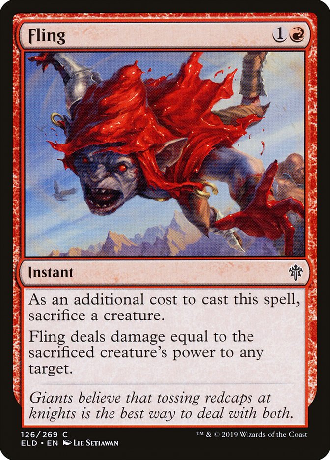 Fling [Throne of Eldraine] Foil