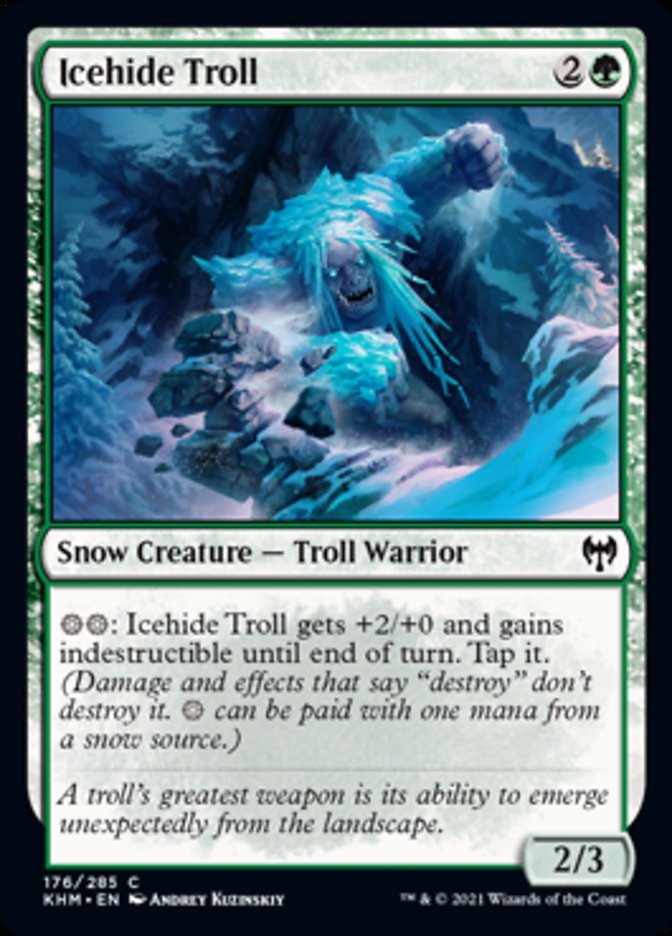 Icehide Troll [Kaldheim] Foil