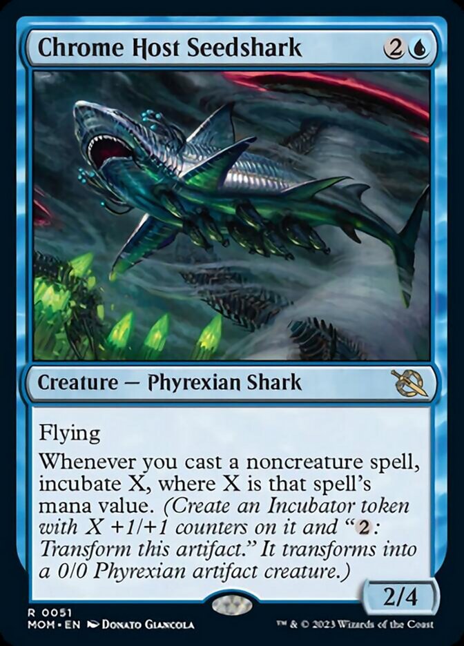 Chrome Host Seedshark [March of the Machine] Foil