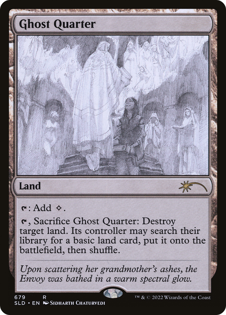 Ghost Quarter (Sketch) [Secret Lair Drop Promos] Foil