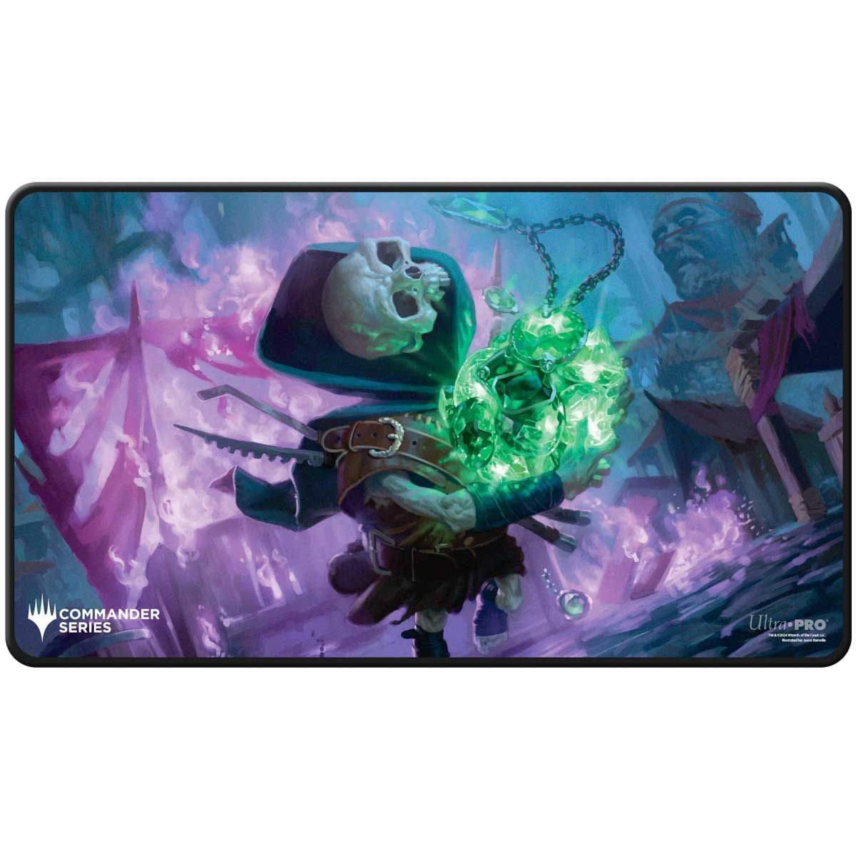 Black Stitched Playmat Tinybones MtG