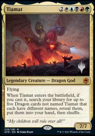 Tiamat (Promo Pack) [Dungeons & Dragons: Adventures in the Forgotten Realms Promos] Foil