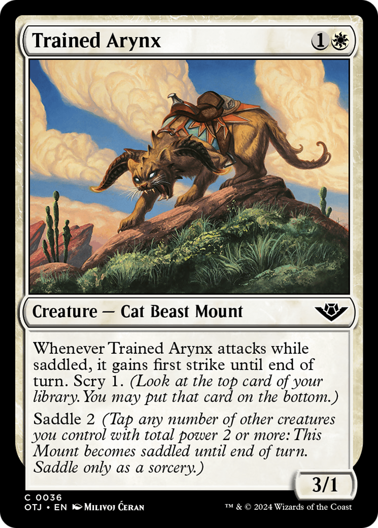 Trained Arynx [Outlaws of Thunder Junction] Foil