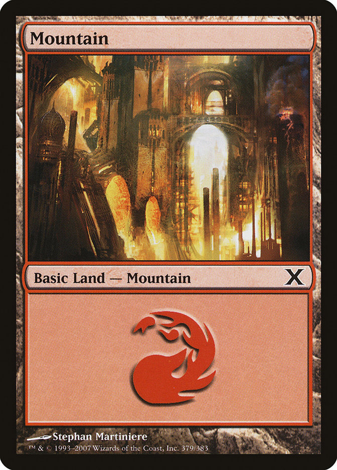 Mountain (379) [Tenth Edition] Foil