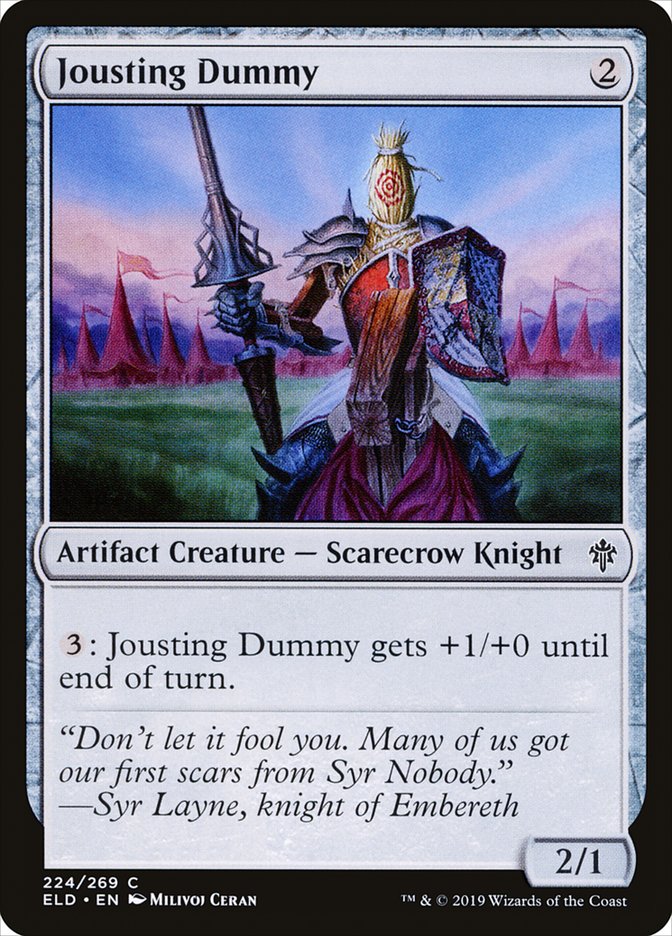 Jousting Dummy [Throne of Eldraine] Foil