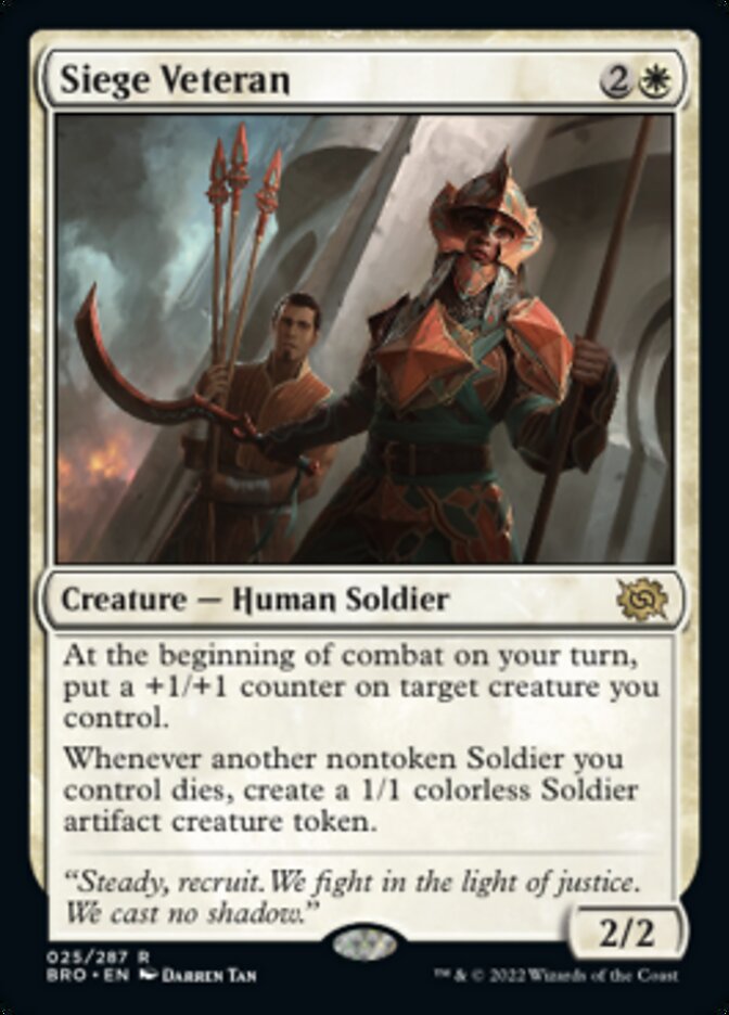 Siege Veteran [The Brothers' War] Foil