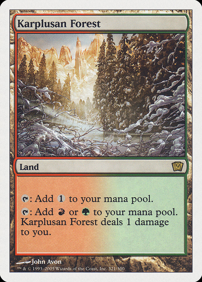 Karplusan Forest [Ninth Edition] Foil