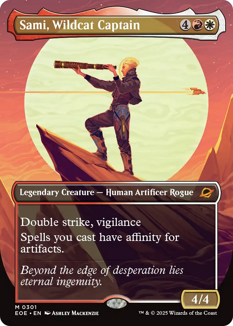 Sami, Wildcat Captain (Borderless) [Edge of Eternities] Foil