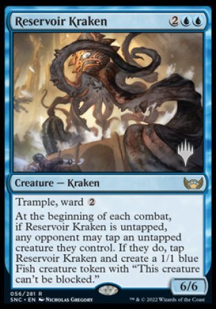 Reservoir Kraken (Promo Pack) [Streets of New Capenna Promos] Foil