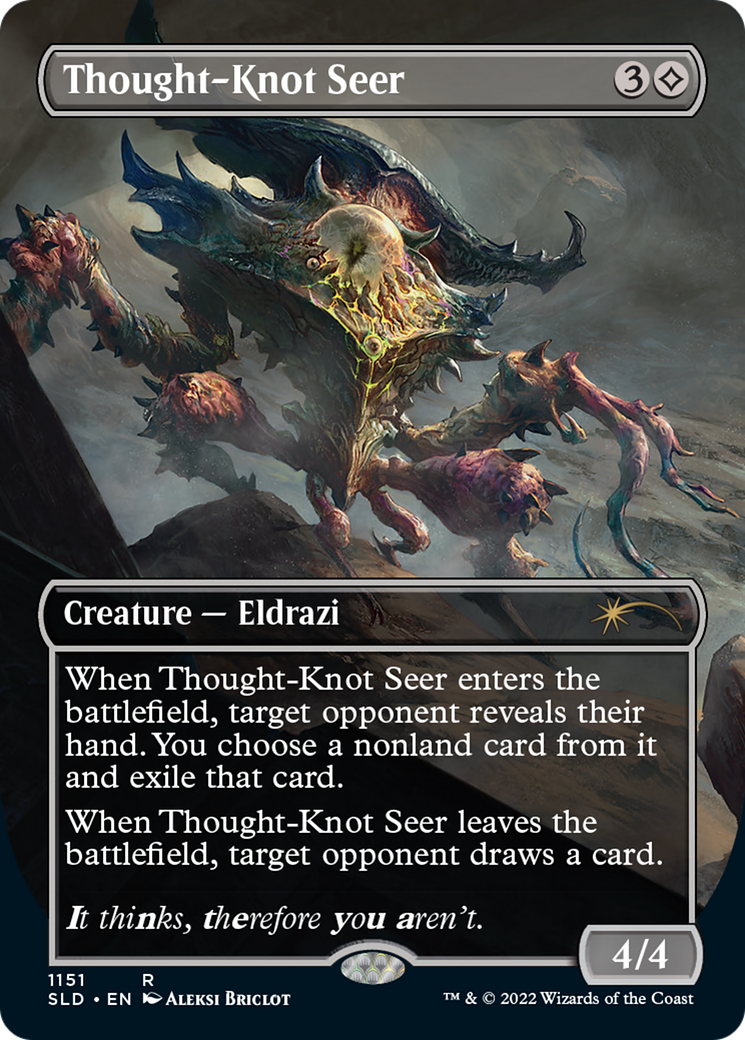 Thought-Knot Seer (1151) (Borderless) [Secret Lair Drop Series] Foil