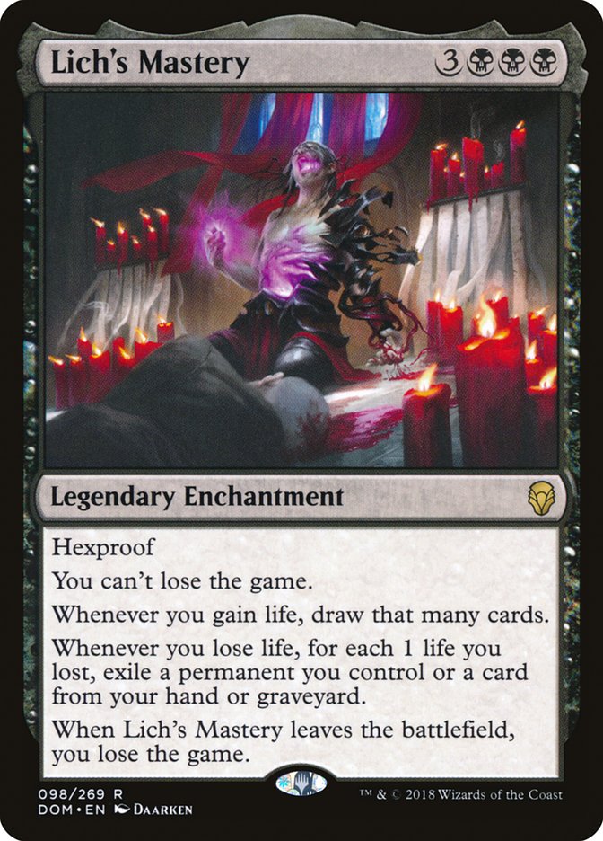 Lich's Mastery [Dominaria] Foil