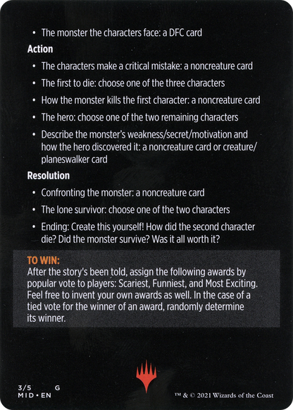 Into the Story: Horror Edition // Into the Story (cont'd)  [Innistrad: Midnight Hunt Minigames] Foil