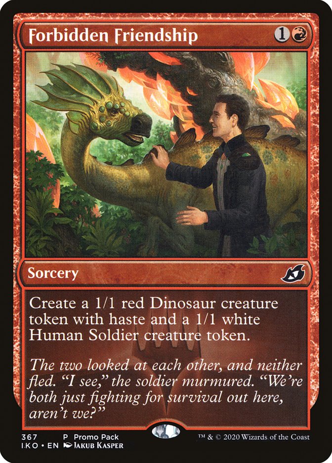 Forbidden Friendship (Promo Pack) [Ikoria: Lair of Behemoths Promos] Foil