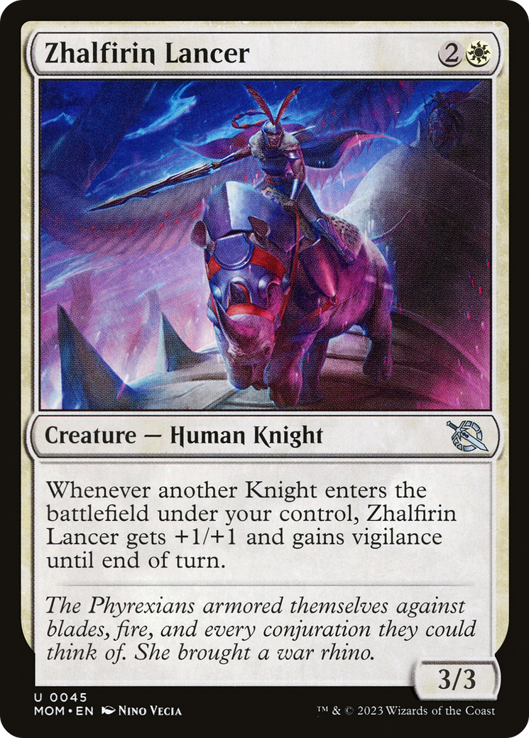 Zhalfirin Lancer [March of the Machine] Foil