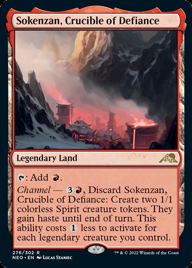Sokenzan, Crucible of Defiance [Kamigawa: Neon Dynasty] Foil