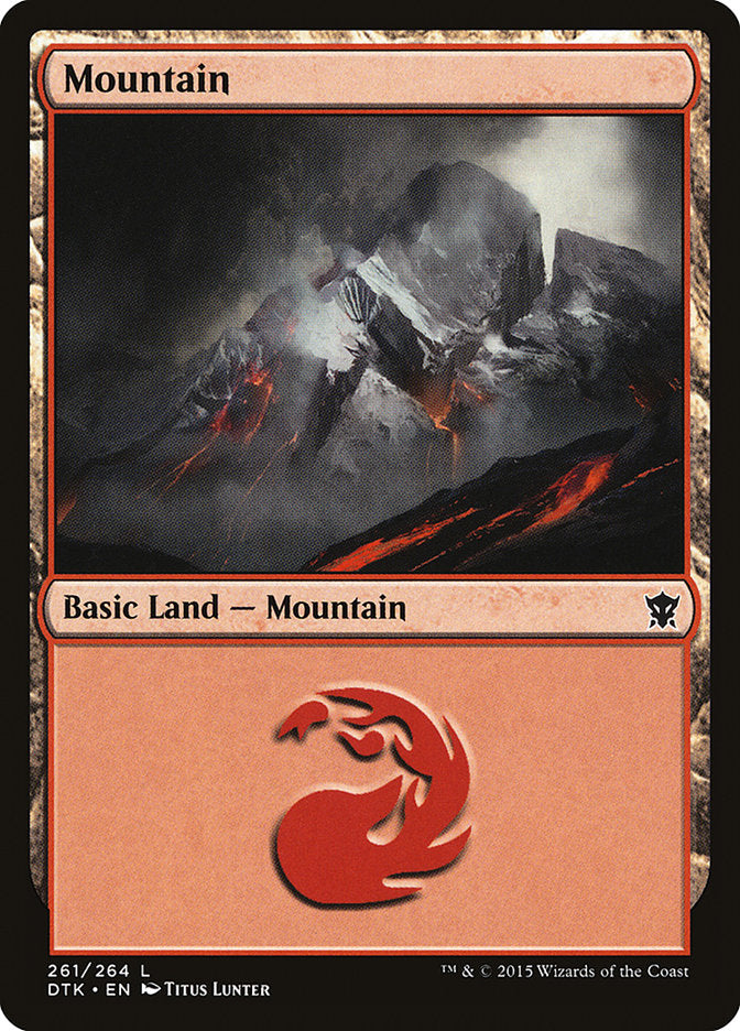 Mountain (261) [Dragons of Tarkir] Foil