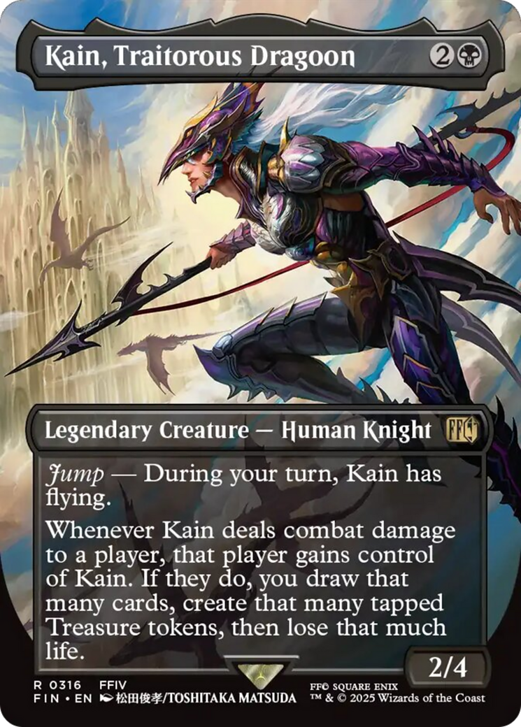 Kain, Traitorous Dragoon (Borderless) [FINAL FANTASY] Foil