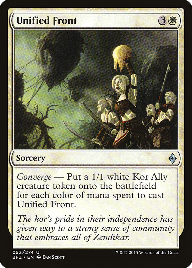 Unified Front [Battle for Zendikar] Foil