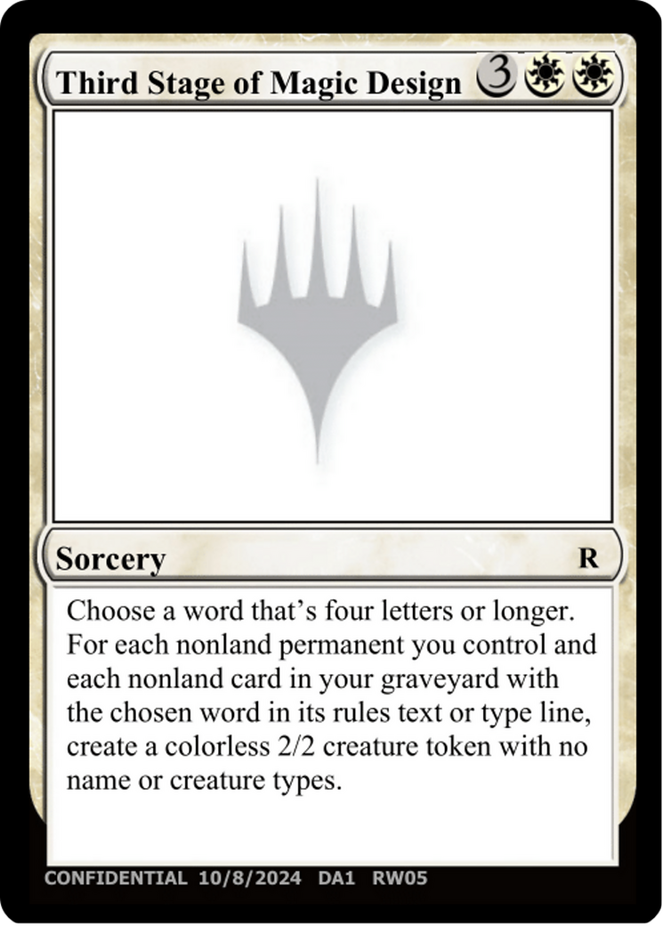 Third Stage of Magic Design  [Unknown Event]