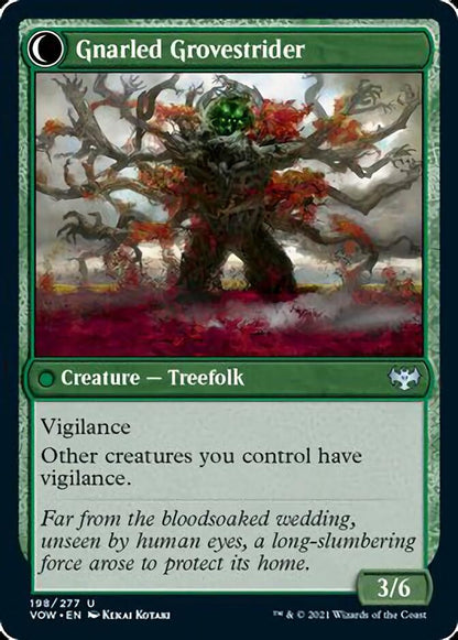 Dormant Grove // Gnarled Grovestrider [Innistrad: Crimson Vow] Foil