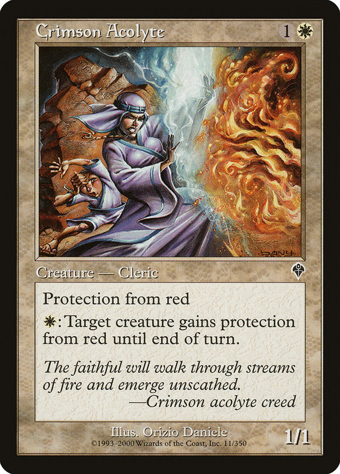 Crimson Acolyte [Invasion] Foil