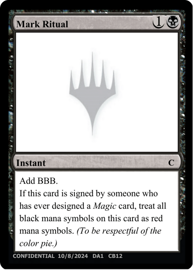 Mark Ritual  [Unknown Event]