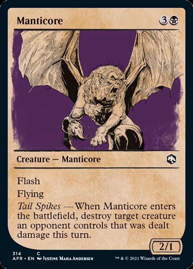 Manticore (Showcase) [Dungeons & Dragons: Adventures in the Forgotten Realms] Foil