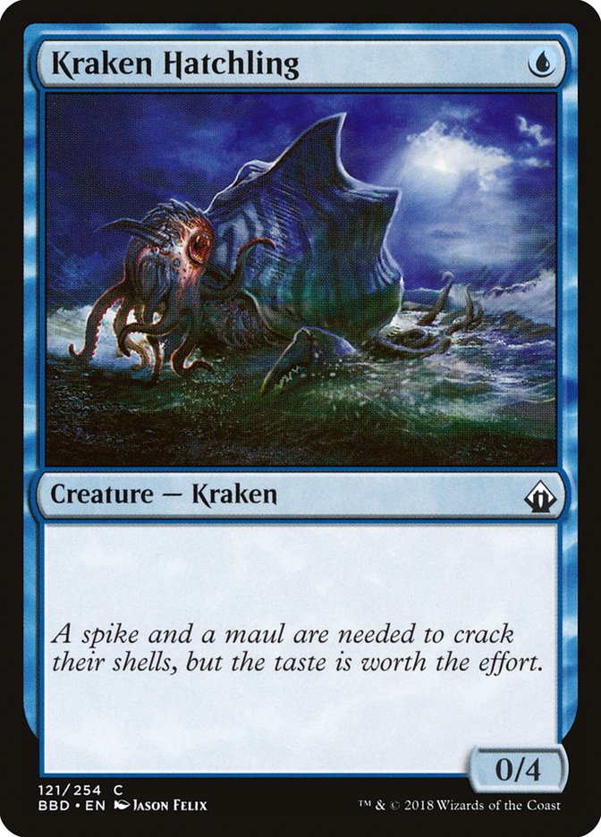 Kraken Hatchling [Battlebond] Foil
