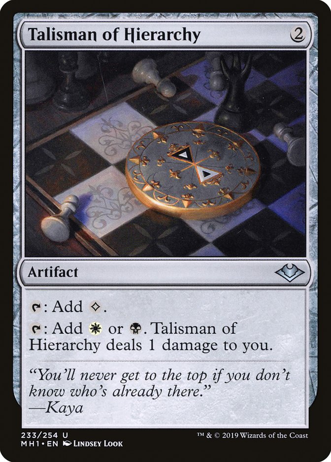 Talisman of Hierarchy [Modern Horizons] Foil