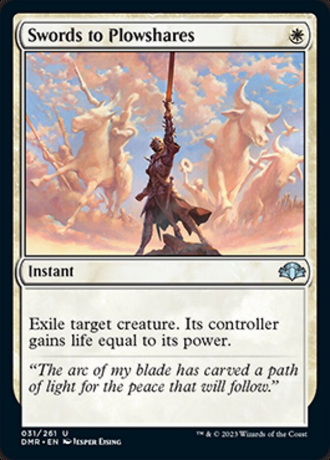 Swords to Plowshares [Dominaria Remastered] Foil
