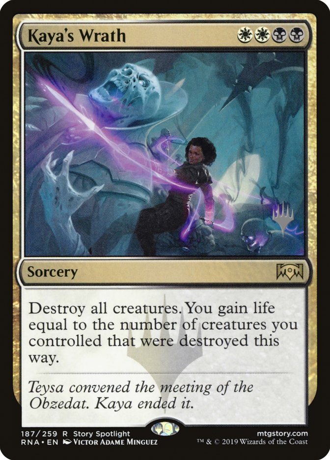 Kaya's Wrath (Promo Pack) [Ravnica Allegiance Promos] Foil