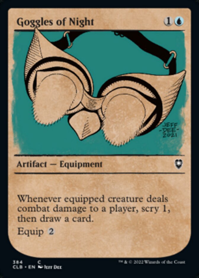 Goggles of Night (Showcase) [Commander Legends: Battle for Baldur's Gate] Foil