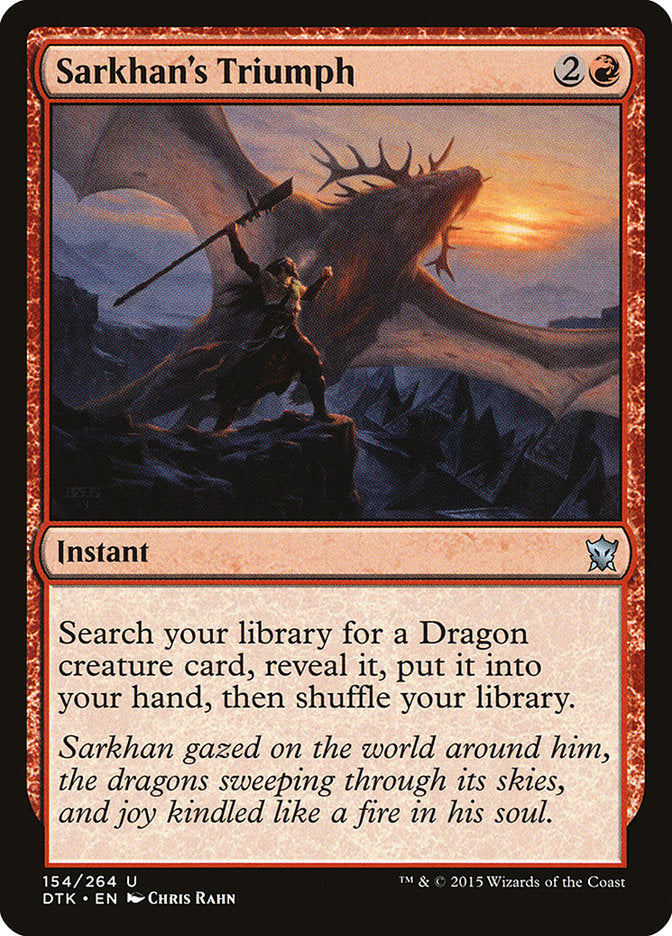 Sarkhan's Triumph [Dragons of Tarkir] Foil