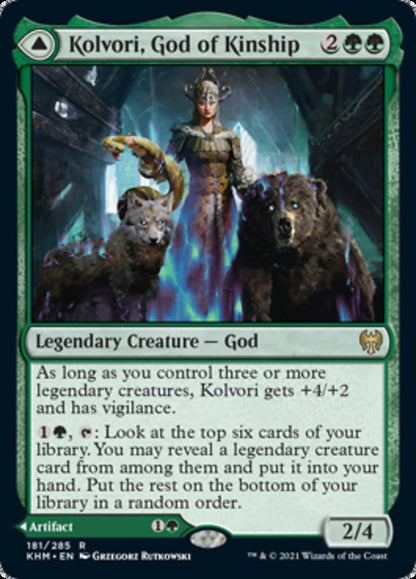 Kolvori, God of Kinship // The Ringhart Crest [Kaldheim] Foil