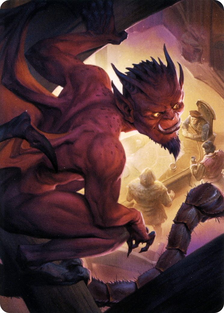 Nefarious Imp // Nefarious Imp  [Battle for Baldur's Gate Art Series] (Borderless) Foil