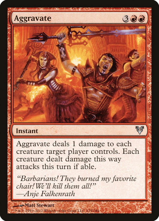 Aggravate [Avacyn Restored] Foil