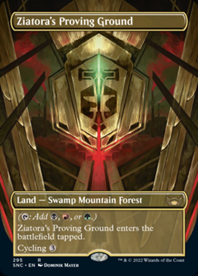 Ziatora's Proving Ground (Borderless Alternate Art) [Streets of New Capenna] Foil