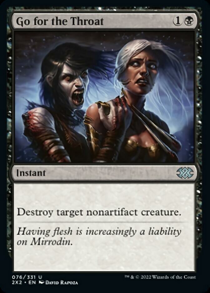 Go for the Throat [Double Masters 2022] Foil