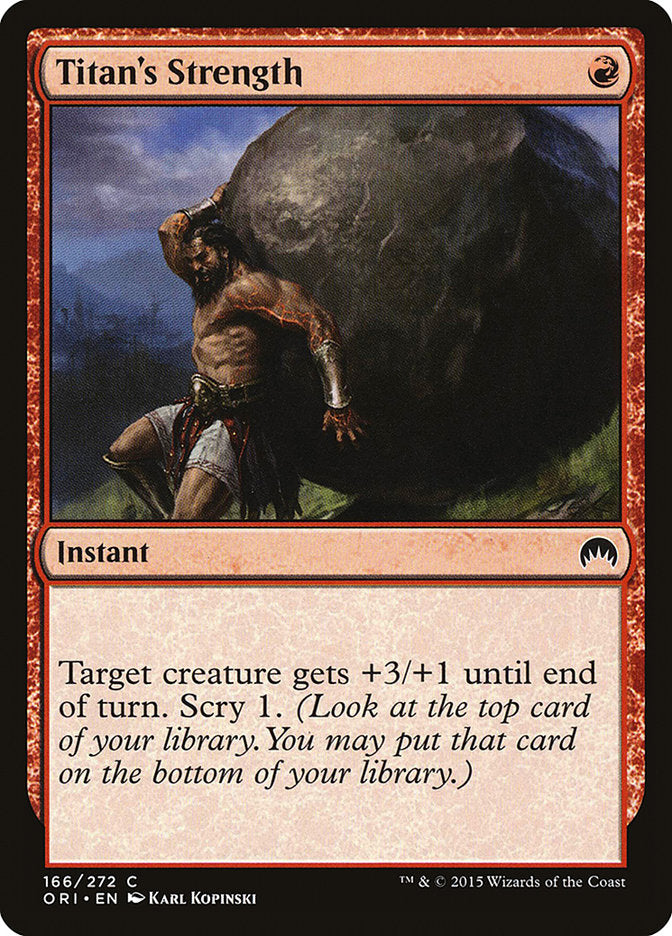 Titan's Strength [Magic Origins] Foil