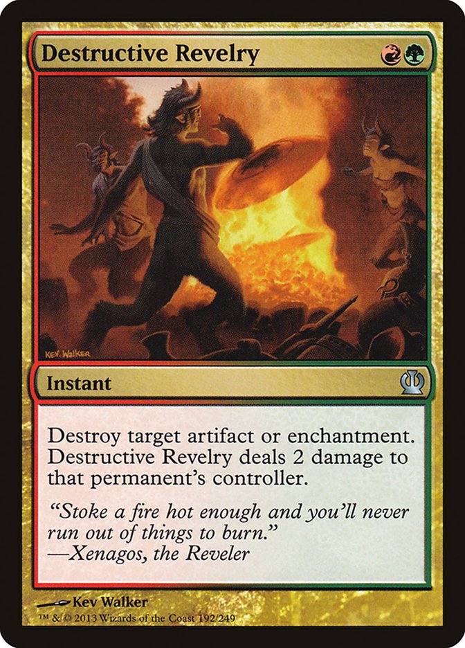Destructive Revelry [Theros] Foil
